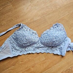 Maidenform Blue Floral/Flower Design Womens Bra Size 36D